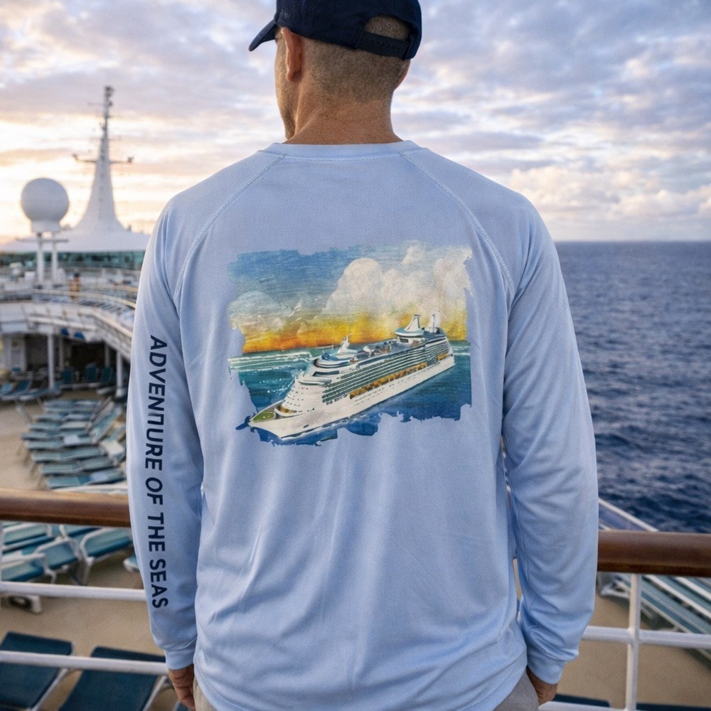 Royal Caribbean Adventure‎ of the Seas Performance Shirt Men XL UPF 50